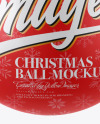 Glossy Christmas Ball Mockup