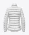 Matte Women's Down Jacket Mockup - Back View