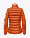 Matte Women's Down Jacket Mockup - Back View