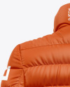 Matte Women's Down Jacket Mockup - Back View