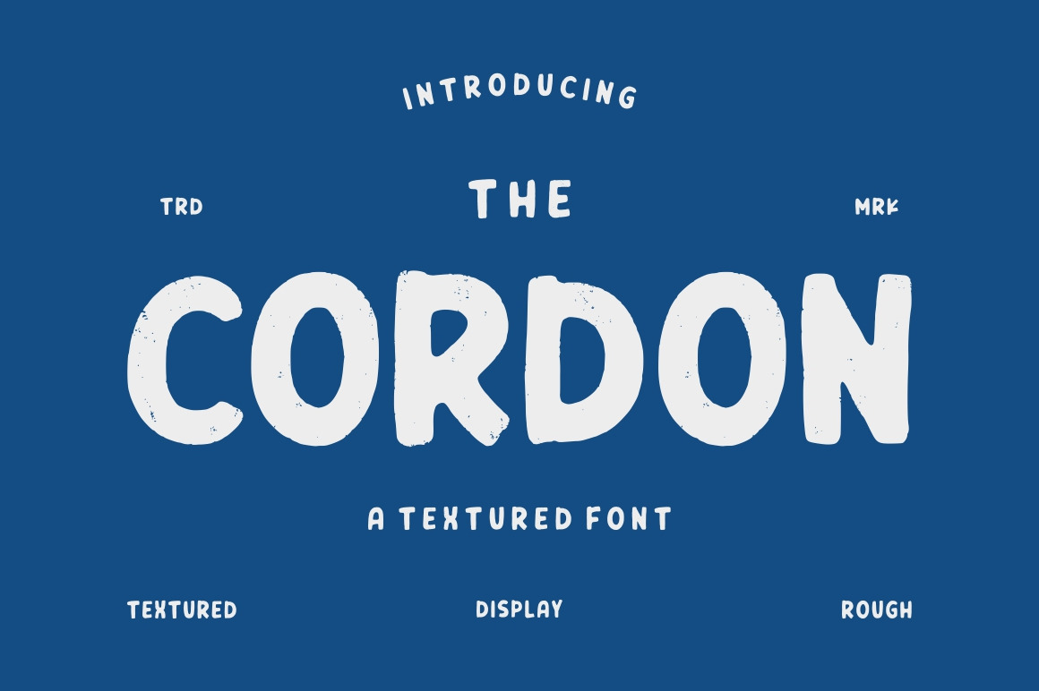 Cordon - Textured Font Cordon - Textured Font