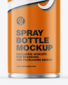 Glossy Spray Bottle w/ Matte Cap Mockup