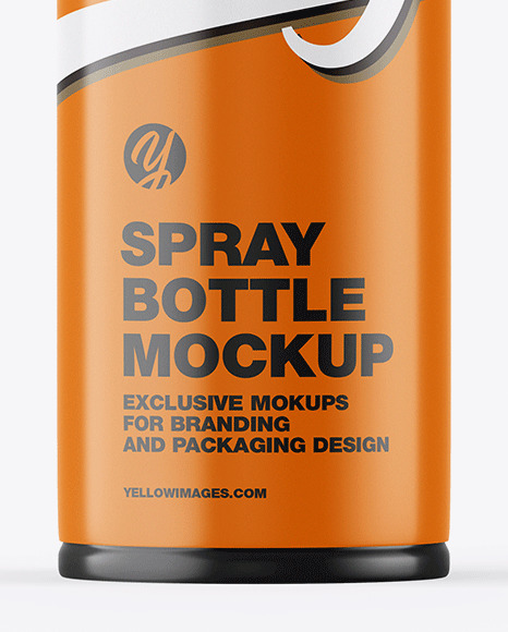 Glossy Spray Bottle w/ Matte Cap Mockup