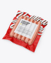 6 Sausages Pack Mockup - Half Side View