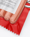 6 Sausages Pack Mockup - Half Side View