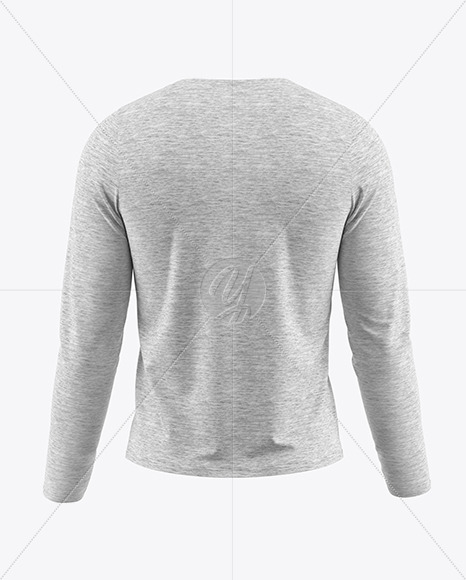 Melange Men's Long Sleeve T-Shirt Mockup