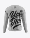 Melange Men's Long Sleeve T-Shirt Mockup