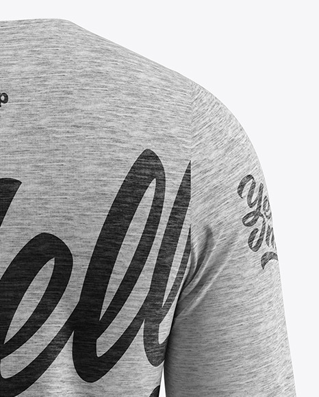 Melange Men's Long Sleeve T-Shirt Mockup