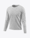 Melange Men's Long Sleeve T-Shirt Mockup