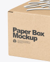 Kraft Paper Box Mockup Kraft Paper Box Mockup