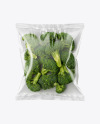 Plastic Bag With Broccoli Mockup