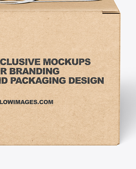 Kraft Paper Box Mockup