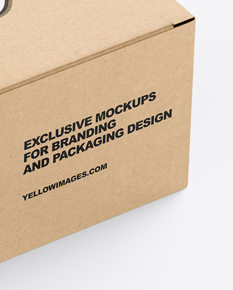 Kraft Paper Box Mockup