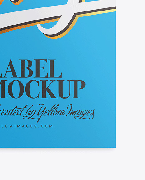 Matte Label Mockup