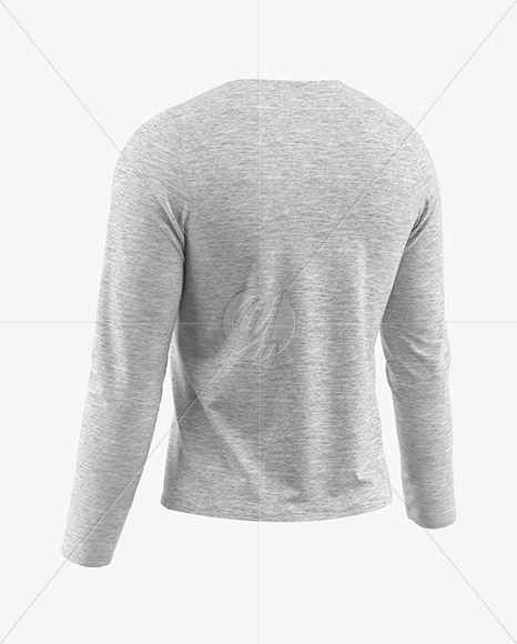 Melange Men's Long Sleeve T-Shirt Mockup