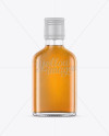 Clear Glass Whiskey Bottle Mockup - Front View