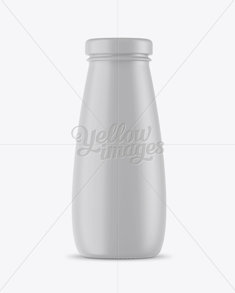 330ml Matte Ceramic Bottle Mockup - Front View