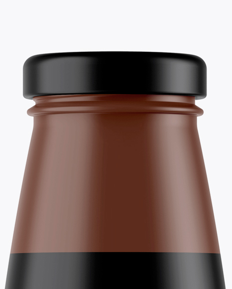 330ml Matte Ceramic Bottle Mockup - Front View