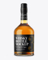 Clear Glass Whiskey Bottle Mockup