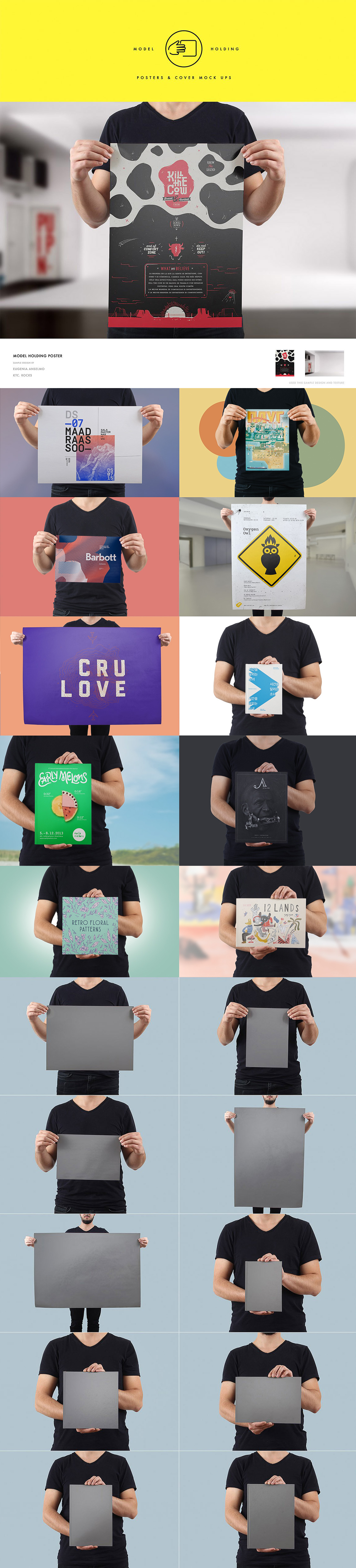 Model Holding Mockups (11 items) Model Holding Mockups (11 items)