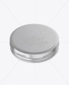 Metallic Cosmetic Jar Mockup (High-Angle Shot) Metallic Cosmetic Jar Mockup (High-Angle Shot)