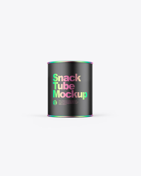 Matte Snack Tube w/ Chips Mockup