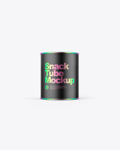 Paper Snack Tube w/ Chips Mockup