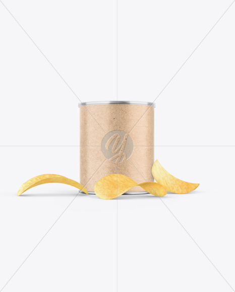 Kraft Snack Tube w/ Chips Mockup