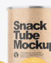 Kraft Snack Tube w/ Chips Mockup