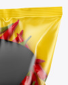 Plastic Bag With Red Chili Peppers Mockup