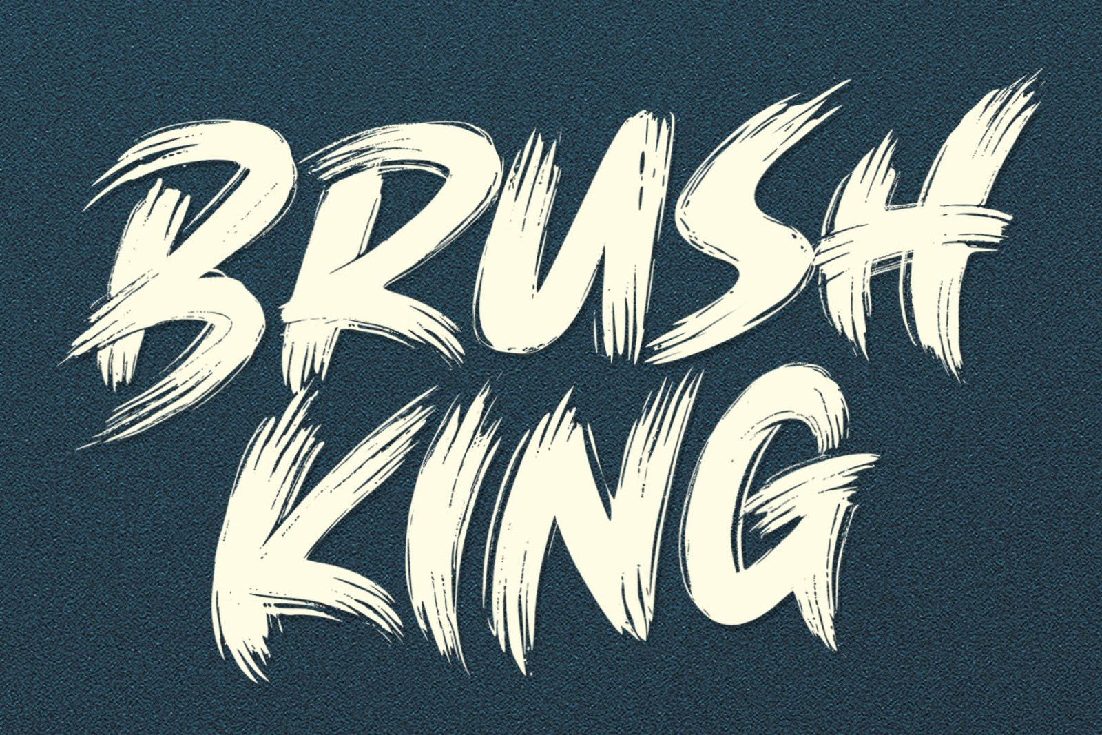 BRUSH KING / Brush Font