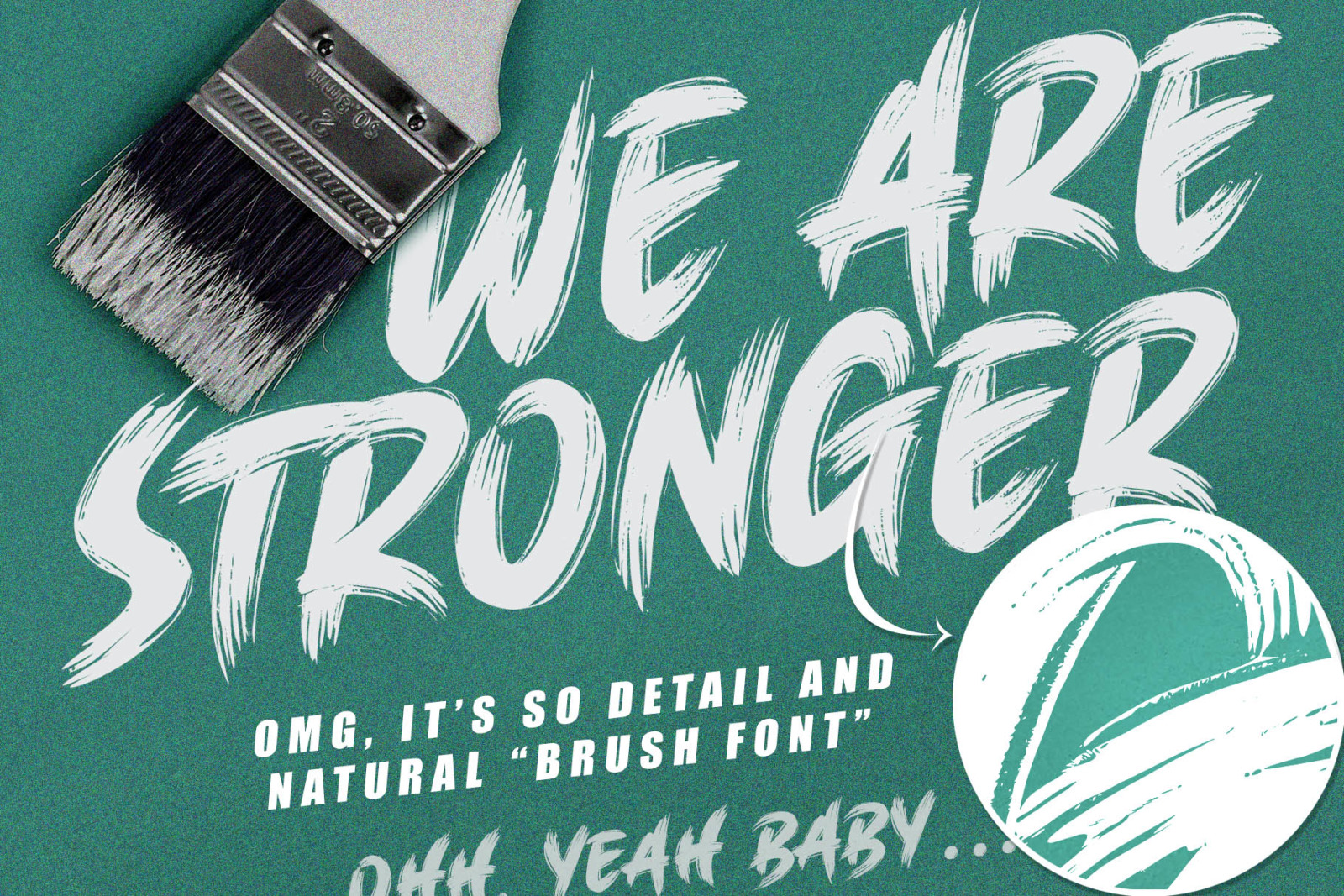 BRUSH KING / Brush Font