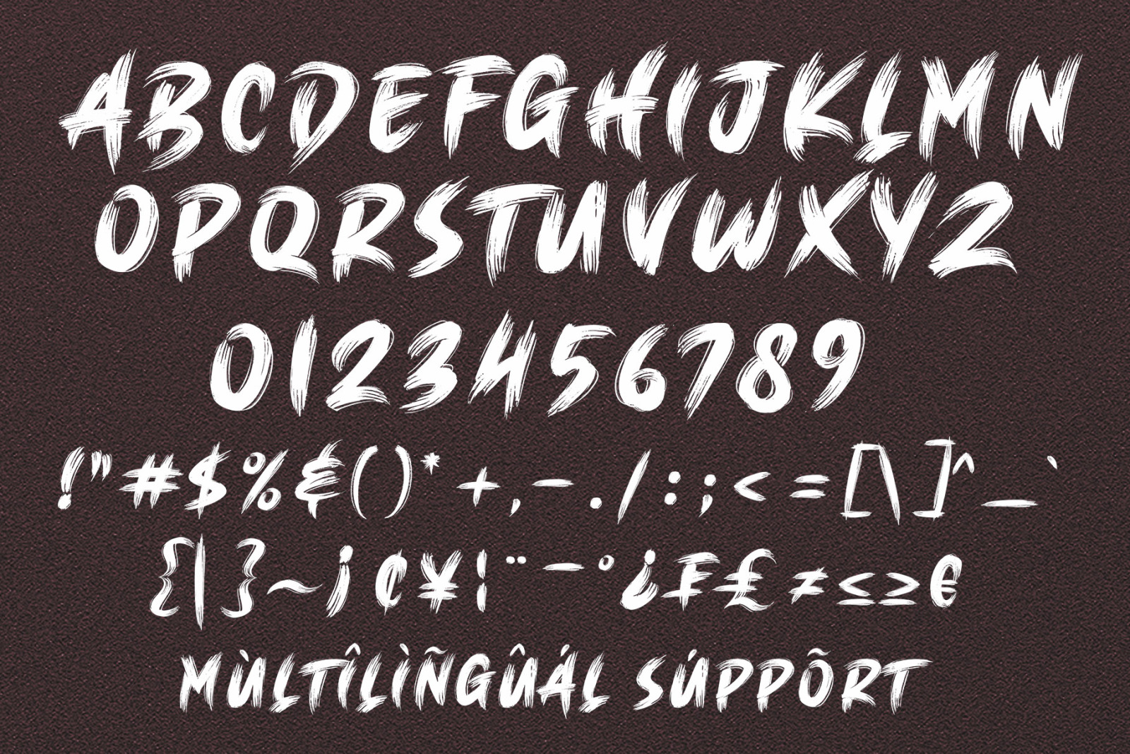 BRUSH KING / Brush Font