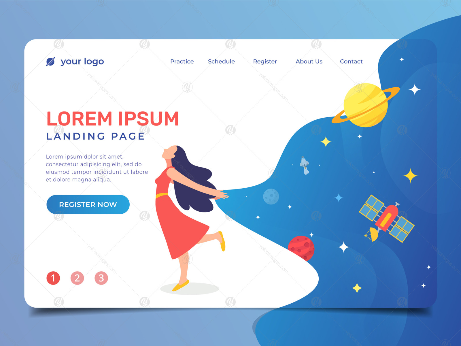 Website Illustration set - Landing Page