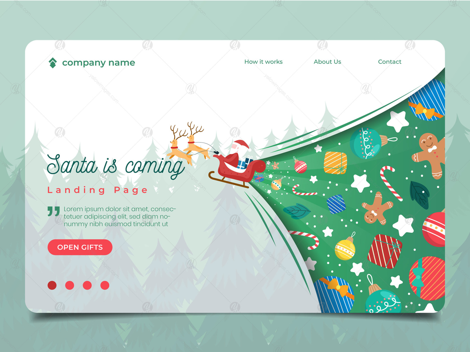 Website Illustration set - Landing Page