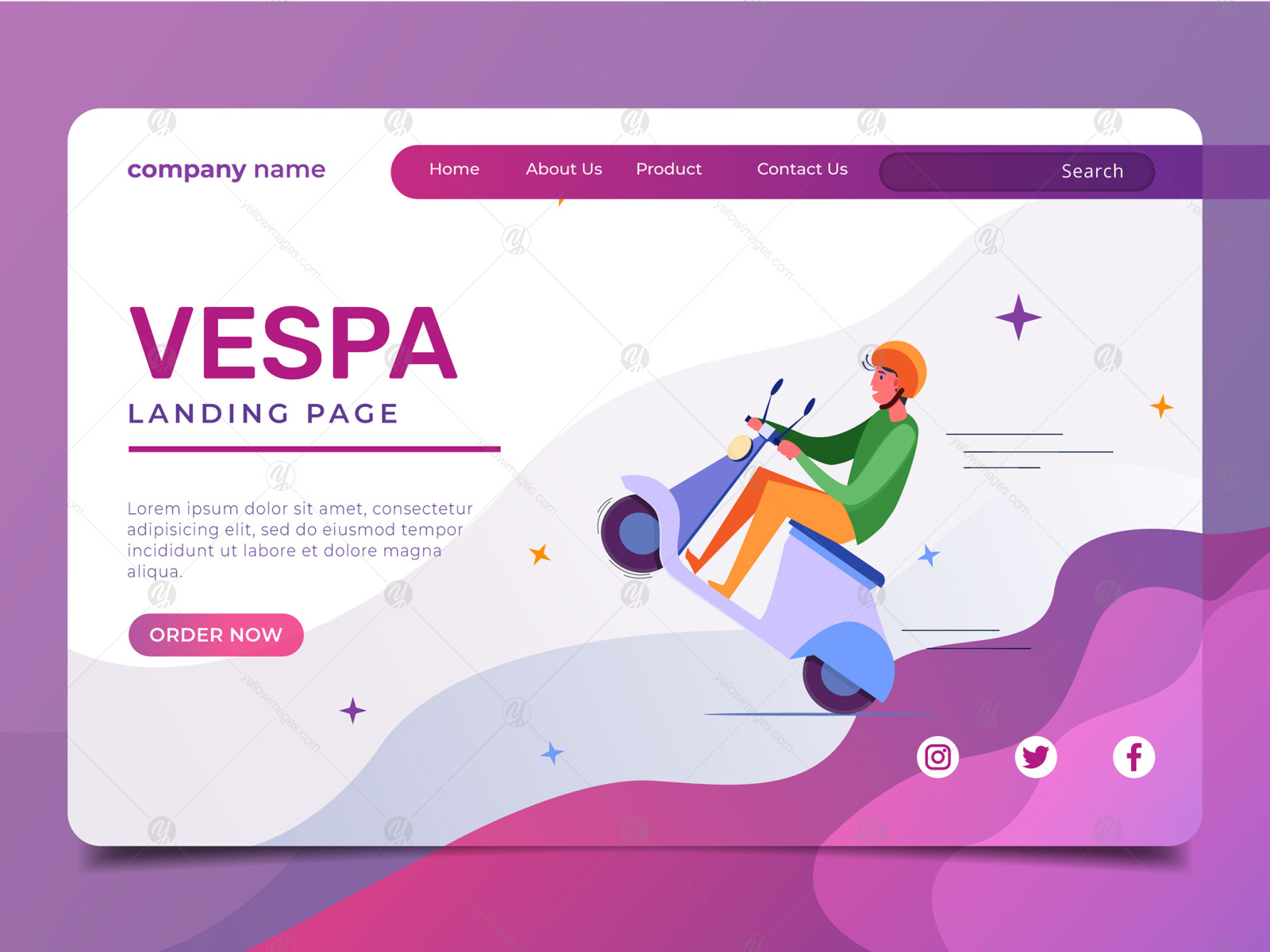 Website Illustration set - Landing Page