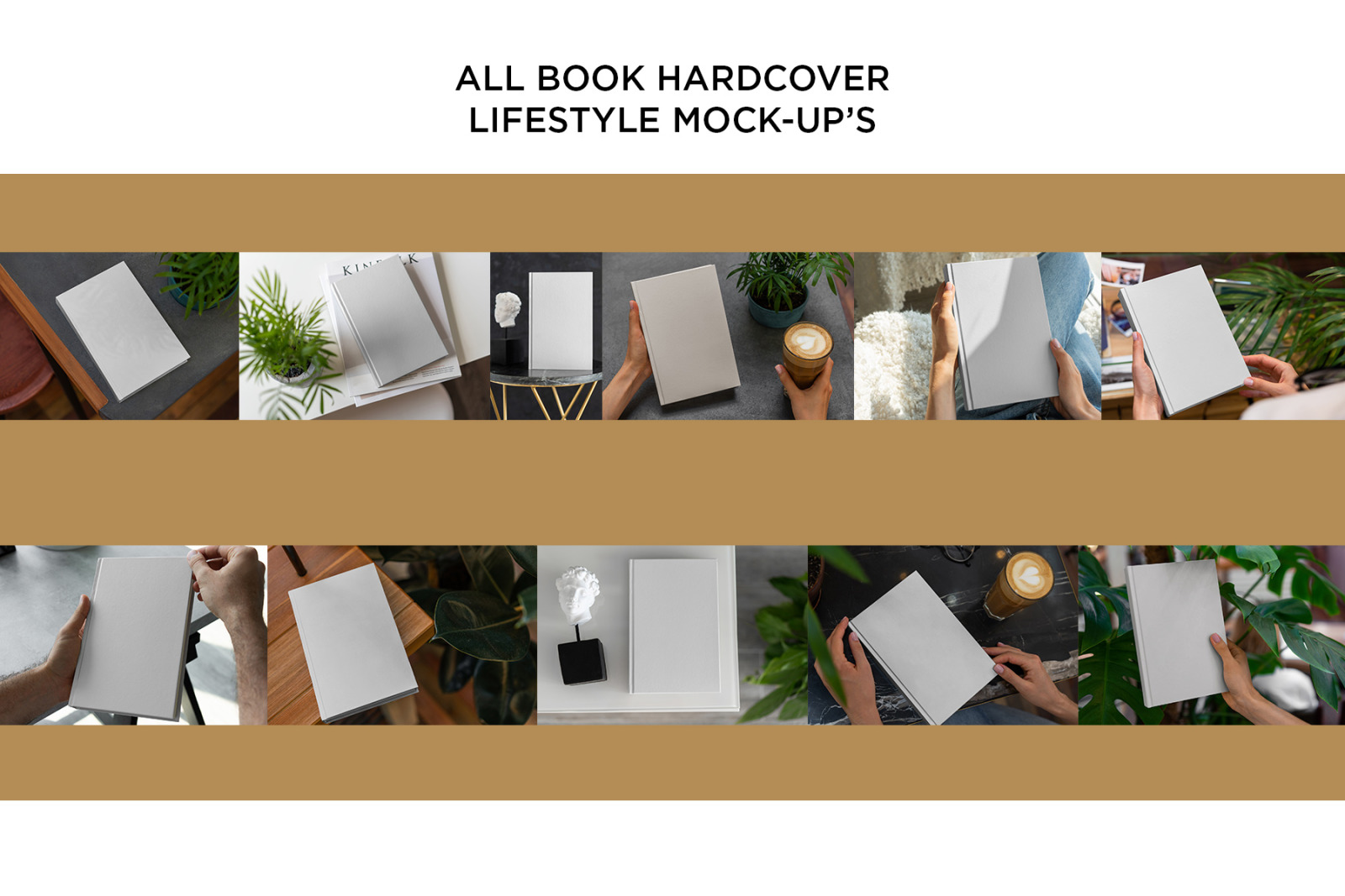 Book Hardcover Lifestyle Mockup