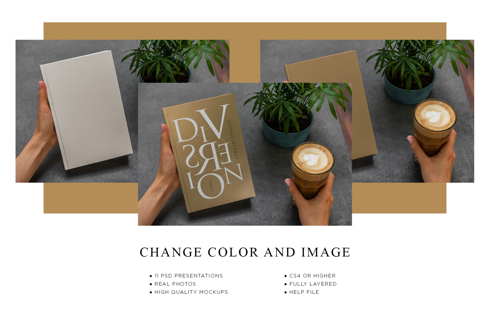 Book Hardcover Lifestyle Mockup