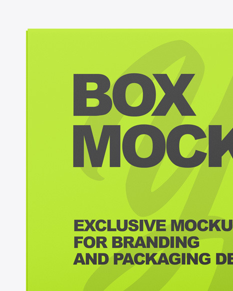 Paper Box Mockup