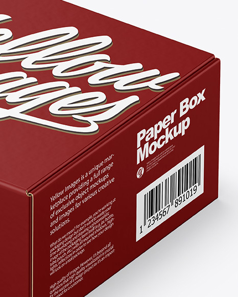 Paper Box Mockup