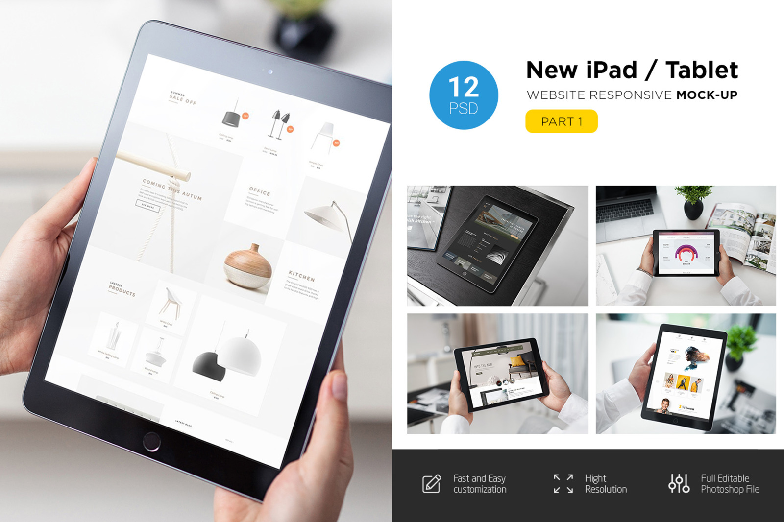 New iPad Responsive Mockup