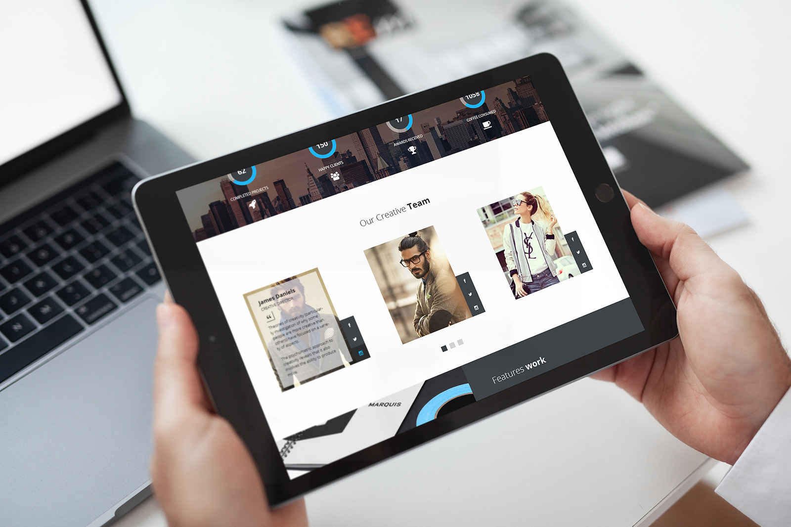 New iPad Responsive Mockup