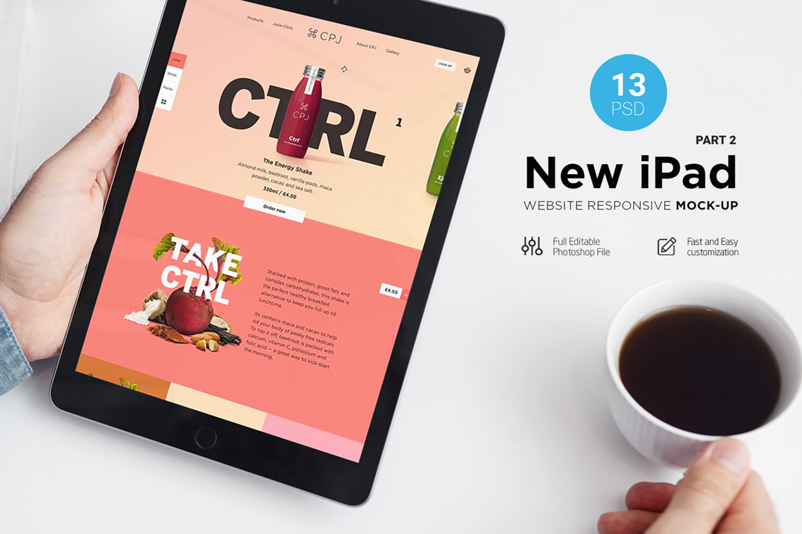 New iPad Responsive Mockup