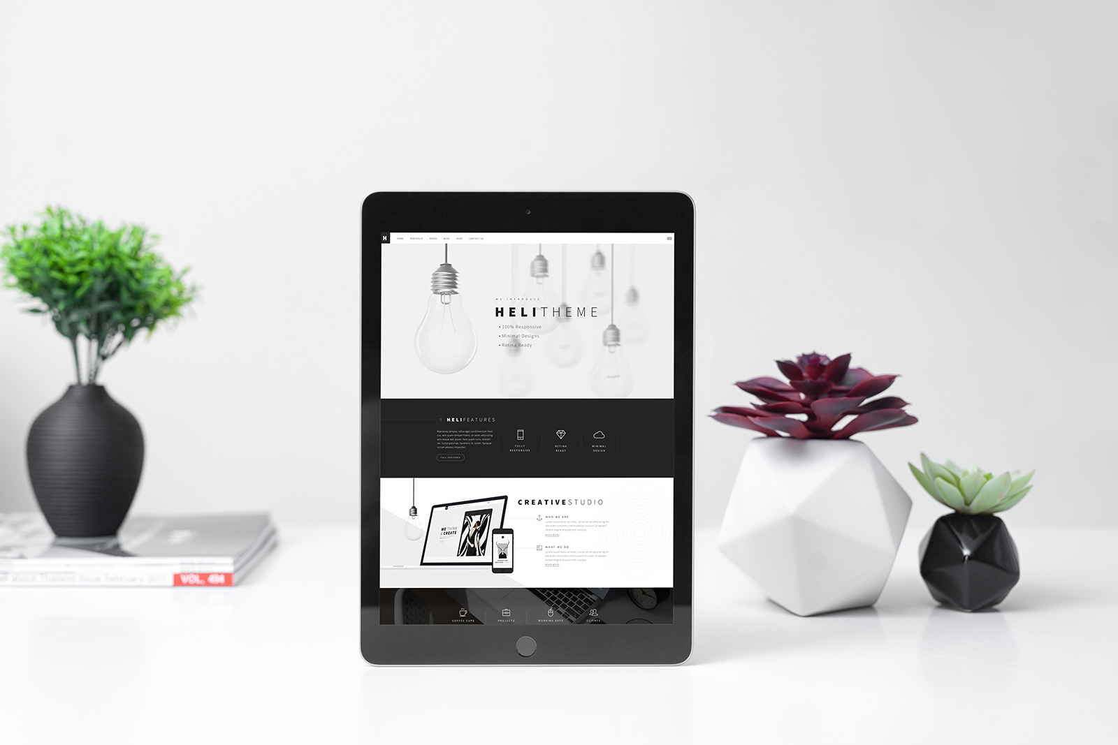 New iPad Responsive Mockup