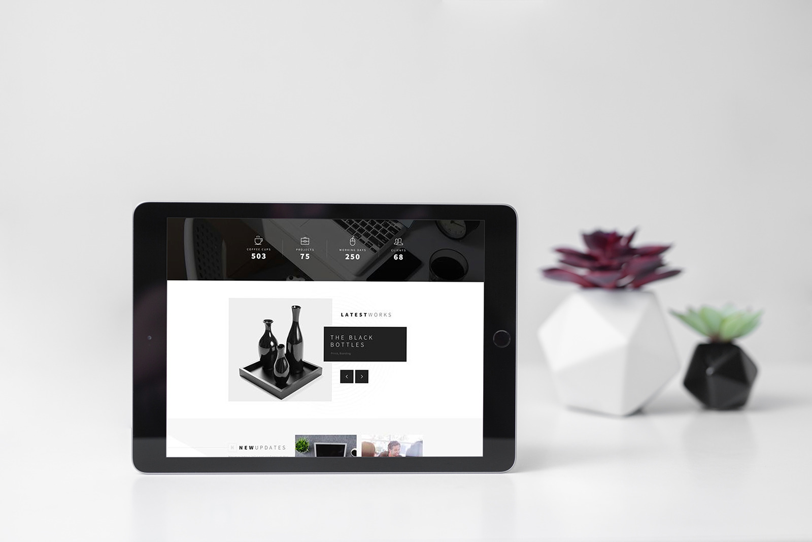 New iPad Responsive Mockup