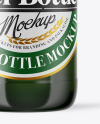 Green Glass Beer Bottle Mockup