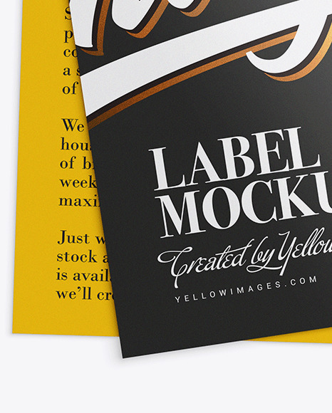 Two Glossy Labels Mockup