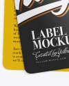 Two Glossy Labels Mockup