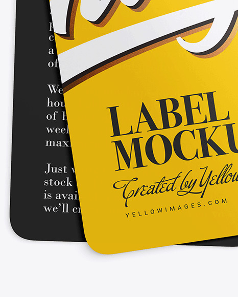 Two Glossy Labels Mockup