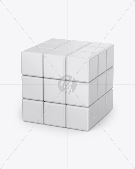 Glossy Rubik's Cube Mockup - Free Download Images High Quality PNG, JPG